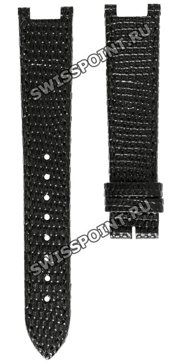 Черный кожаный ремешок Balmain B1730855, 16/14, с вырезом, без замка для часов Balmain 2531, 2535, 2536
