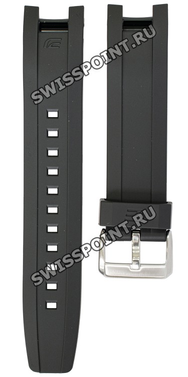 Черный полимерный ремешок Casio 10446278 для часов Casio EQW-A1200B-1A, EQW-A1200RP-1A