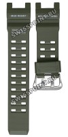 Зеленый полимерный ремешок Casio 10660469 для часов Casio GW-9500-3