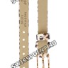 Леопардовый кожаный ремешок Tissot T600047022 / T610047023, 9/8 мм, стальная пряжка, для часов Tissot Lovely T058.109.37.036.00