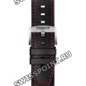 Черный каучуковый ремешок Tissot T603045025 с кожаной накладкой, стальная пряжка, для часов Tissot T-Race MotoGP 2020 Chronograph T115.417.27.051.01