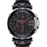 Черный каучуковый ремешок Tissot T603045025 с кожаной накладкой, стальная пряжка, для часов Tissot T-Race MotoGP 2020 Chronograph T115.417.27.051.01