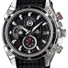 Черный кожаный ремешок Casio 10384328 для часов Casio EFE-504L-1A
