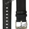 Черный кожаный ремешок Casio 10384328 для часов Casio EFE-504L-1A