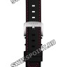 Черный каучуковый ремешок Tissot T603035681, стальная пряжка, для часов Tissot Quickster T095.449
