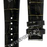 Черный кожаный ремешок Tissot T610034569, теленок, 24/16, с вырезом, без замка, для часов Tissot T10 T073.310