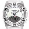 Белый силиконовый ремешок Tissot T610031725, 23/20, интегрированный, без замка, для часов Tissot Racing-Touch T002.520, T002520A