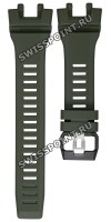 Зеленый полимерный ремешок Casio 10642670 для часов Casio GBA-900UU-3A