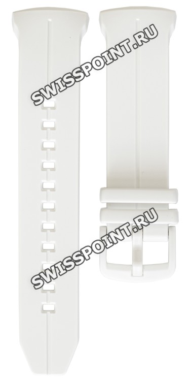 Белый полимерный ремешок Casio 10550768 для часов Casio BGS-100-7A2, BGS-100SC-7A