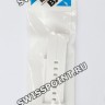Белый полимерный ремешок Casio 10550768 для часов Casio BGS-100-7A2, BGS-100SC-7A