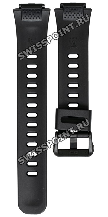 Черный полимерный ремешок Casio 10579592 для часов Casio WS-2000H-1A, WS-2000H-1A2, WS-2000H-4A