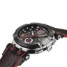 Красный каучуковый ремешок Tissot T603045116 с черной кожаной накладной, черная пряжка для часов Tissot T-Race Jorge Lorenzo 2020 T115.417.27.057.02