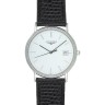 Черный кожаный ремешок Longines L682100678, теленок, 18/16, без замка, для часов Longines Presence L4.617.2, L4.656.2, L4.677.2, L4.677.4, L4.678.2, L4.678.4, L4.720.2, L4.720.4, L4.721.2