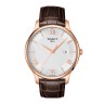 Коричневый кожаный ремешок Tissot T610031949, теленок, имитация крокодила, 20/18, без замка, для часов Tissot T-Classic Tradition T063.407, T063.428, T063.610, T063.617, T063.637, T063.639, T063.907