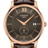 Коричневый кожаный ремешок Tissot T610031949, теленок, имитация крокодила, 20/18, без замка, для часов Tissot T-Classic Tradition T063.407, T063.428, T063.610, T063.617, T063.637, T063.639, T063.907