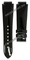 Черный кожаный ремешок Tissot T610034574, теленок, 24/16, с вырезом, без замка, для часов Tissot T10 T073.310