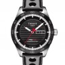 Черный кожаный ремешок Tissot T610037164, теленок, 20/18, с отверстиями, без замка, для часов Tissot PRS 516 T100.417, T100.428, T100.430, T100417A, T100428A, T100430A