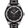 Черный кожаный ремешок Tissot T610037164, теленок, 20/18, с отверстиями, без замка, для часов Tissot PRS 516 T100.417, T100.428, T100.430, T100417A, T100428A, T100430A