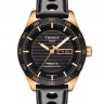 Черный кожаный ремешок Tissot T610037164, теленок, 20/18, с отверстиями, без замка, для часов Tissot PRS 516 T100.417, T100.428, T100.430, T100417A, T100428A, T100430A