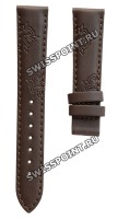 Коричневый синтетический ремешок Tissot T610035975, 16/14, без замка, для часов Tissot T050.207.37.117.04 (T0502073711704) Lady Heart