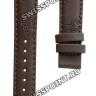 Коричневый синтетический ремешок Tissot T610035975, 16/14, без замка, для часов Tissot T050.207.37.117.04 (T0502073711704) Lady Heart