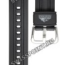 Черный полимерный ремешок Casio 10631629 для часов Casio PAG-240-1, PAG-240-1B, PAG-40-3V, PAG-40-5V, PAG-40-7V, PRG-40, PRG-240