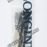 Черный кожаный ремешок Longines L682134839, аллигатор, 15/12, без замка, для часов Longines PrimaLuna L8.110.0, L8.110.4, L8.110.5, L8.110.8,  L8.110.9,  L8.111.6, L8.111.8, L8.111.9