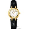 Черный кожаный ремешок Longines L682134839, аллигатор, 15/12, без замка, для часов Longines PrimaLuna L8.110.0, L8.110.4, L8.110.5, L8.110.8,  L8.110.9,  L8.111.6, L8.111.8, L8.111.9