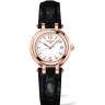 Черный кожаный ремешок Longines L682134839, аллигатор, 15/12, без замка, для часов Longines PrimaLuna L8.110.0, L8.110.4, L8.110.5, L8.110.8,  L8.110.9,  L8.111.6, L8.111.8, L8.111.9
