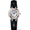 Черный кожаный ремешок Longines L682134839, аллигатор, 15/12, без замка, для часов Longines PrimaLuna L8.110.0, L8.110.4, L8.110.5, L8.110.8,  L8.110.9,  L8.111.6, L8.111.8, L8.111.9