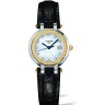 Черный кожаный ремешок Longines L682134839, аллигатор, 15/12, без замка, для часов Longines PrimaLuna L8.110.0, L8.110.4, L8.110.5, L8.110.8,  L8.110.9,  L8.111.6, L8.111.8, L8.111.9