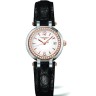 Черный кожаный ремешок Longines L682134839, аллигатор, 15/12, без замка, для часов Longines PrimaLuna L8.110.0, L8.110.4, L8.110.5, L8.110.8,  L8.110.9,  L8.111.6, L8.111.8, L8.111.9