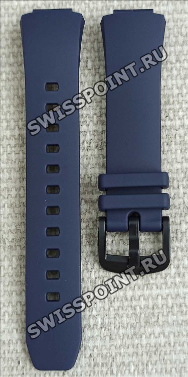 Синий полимерный ремешок Casio 10593649 для часов Casio BSA-B100AC-2A