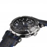 Синий каучуковый ремешок Tissot T603045144 с черной кожаной накладной, черная пряжка, для часов Tissot T-Race Thomas Luthi 2020 T115.417.27.057.03