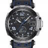 Синий каучуковый ремешок Tissot T603045144 с черной кожаной накладной, черная пряжка, для часов Tissot T-Race Thomas Luthi 2020 T115.417.27.057.03