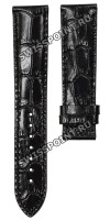 Черный кожаный ремешок Tissot T610030136, теленок, имитация крокодила, 20/18, без замка, для часов Tissot Bridgeport, T-Lord T045.407, T045.427, T059.507, T059.528