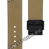Черный кожаный ремешок Tissot T610031781, теленок, 19/18, красная прострочка, без замка, для часов Tissot T067.417.26.051.00 , T067417
