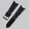 Черный (антрацит) кожаный ремешок Tissot T600040379, теленок, 23/18, стальная пряжка, для часов Tissot T-Trend T02 T090.310A