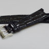 Черный (антрацит) кожаный ремешок Tissot T600040379, теленок, 23/18, стальная пряжка, для часов Tissot T-Trend T02 T090.310A
