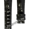 Черный кожаный ремешок Longines L682134840, аллигатор, 18.2/14, без замка, для часов Longines PrimaLuna L8.112.0, L8.112.4, L8.112.5, L8.113.6
