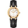 Черный кожаный ремешок Longines L682134840, аллигатор, 18.2/14, без замка, для часов Longines PrimaLuna L8.112.0, L8.112.4, L8.112.5, L8.113.6