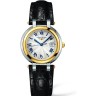 Черный кожаный ремешок Longines L682134840, аллигатор, 18.2/14, без замка, для часов Longines PrimaLuna L8.112.0, L8.112.4, L8.112.5, L8.113.6