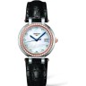 Черный кожаный ремешок Longines L682134840, аллигатор, 18.2/14, без замка, для часов Longines PrimaLuna L8.112.0, L8.112.4, L8.112.5, L8.113.6