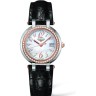 Черный кожаный ремешок Longines L682134840, аллигатор, 18.2/14, без замка, для часов Longines PrimaLuna L8.112.0, L8.112.4, L8.112.5, L8.113.6