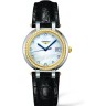 Черный кожаный ремешок Longines L682134840, аллигатор, 18.2/14, без замка, для часов Longines PrimaLuna L8.112.0, L8.112.4, L8.112.5, L8.113.6