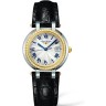 Черный кожаный ремешок Longines L682134840, аллигатор, 18.2/14, без замка, для часов Longines PrimaLuna L8.112.0, L8.112.4, L8.112.5, L8.113.6