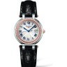Черный кожаный ремешок Longines L682134840, аллигатор, 18.2/14, без замка, для часов Longines PrimaLuna L8.112.0, L8.112.4, L8.112.5, L8.113.6