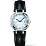 Черный кожаный ремешок Longines L682134840, аллигатор, 18.2/14, без замка, для часов Longines PrimaLuna L8.112.0, L8.112.4, L8.112.5, L8.113.6