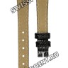 Черный кожаный ремешок Longines L682100751, теленок, 10/8, без замка, для часов Longines Presence L4.190.2, L4.219.2, L4.219.4