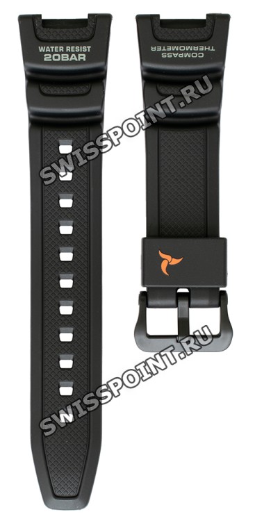 Черный полимерный ремешок Casio 10500872 для часов Casio SGW-100-2B